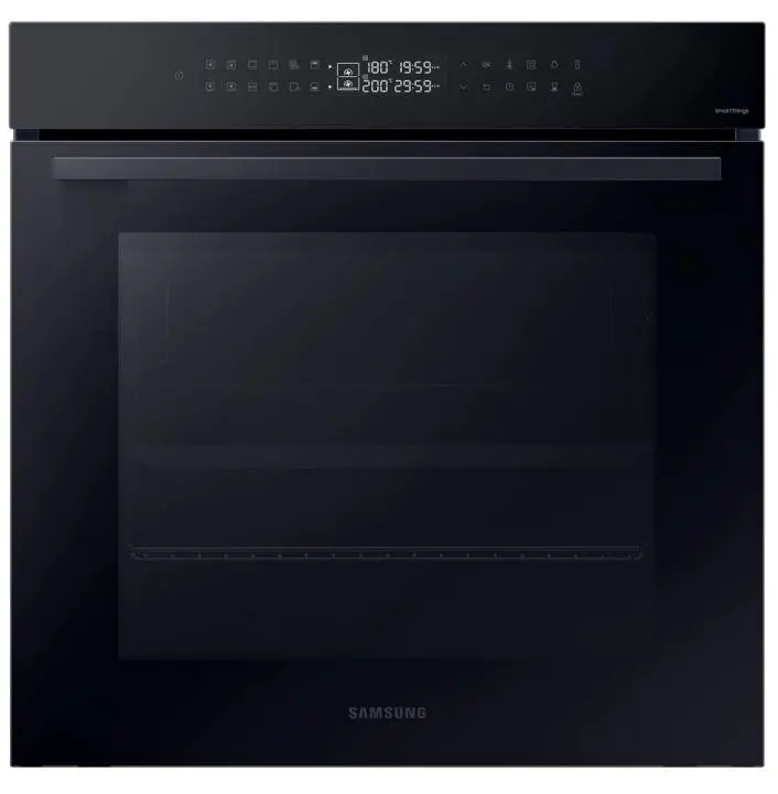 Piekarnik elektryczny parowy Samsung NV7B4245VAK Dual Cook Termoobieg Zdalne sterowanie Czarne szkło