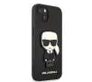 Etui Karl Lagerfeld Saffiano Ikonik Karl`s Patch KLHCP13SOKPK do iPhone 13 mini Czarny