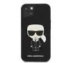 Etui Karl Lagerfeld Saffiano Ikonik Karl`s Patch KLHCP13SOKPK do iPhone 13 mini Czarny