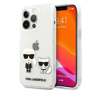 Etui Karl Lagerfeld Transparent Karl & Choupette KLHCP13LCKTR do iPhone 13 Pro/13