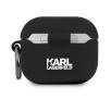 Etui na słuchawki Karl Lagerfeld KLACA3SILCHBK Silicone Choupette AirPods 3 Cover Czarny
