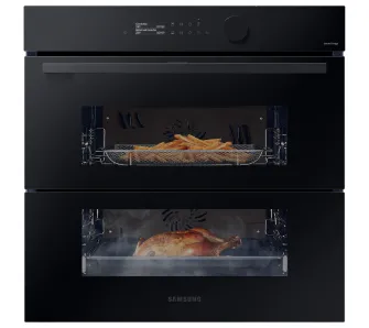 Piekarnik elektryczny parowy Samsung NV7B5785KAK Dual Cook Termoobieg AirFry Zdalne sterowanie Czarne szkło