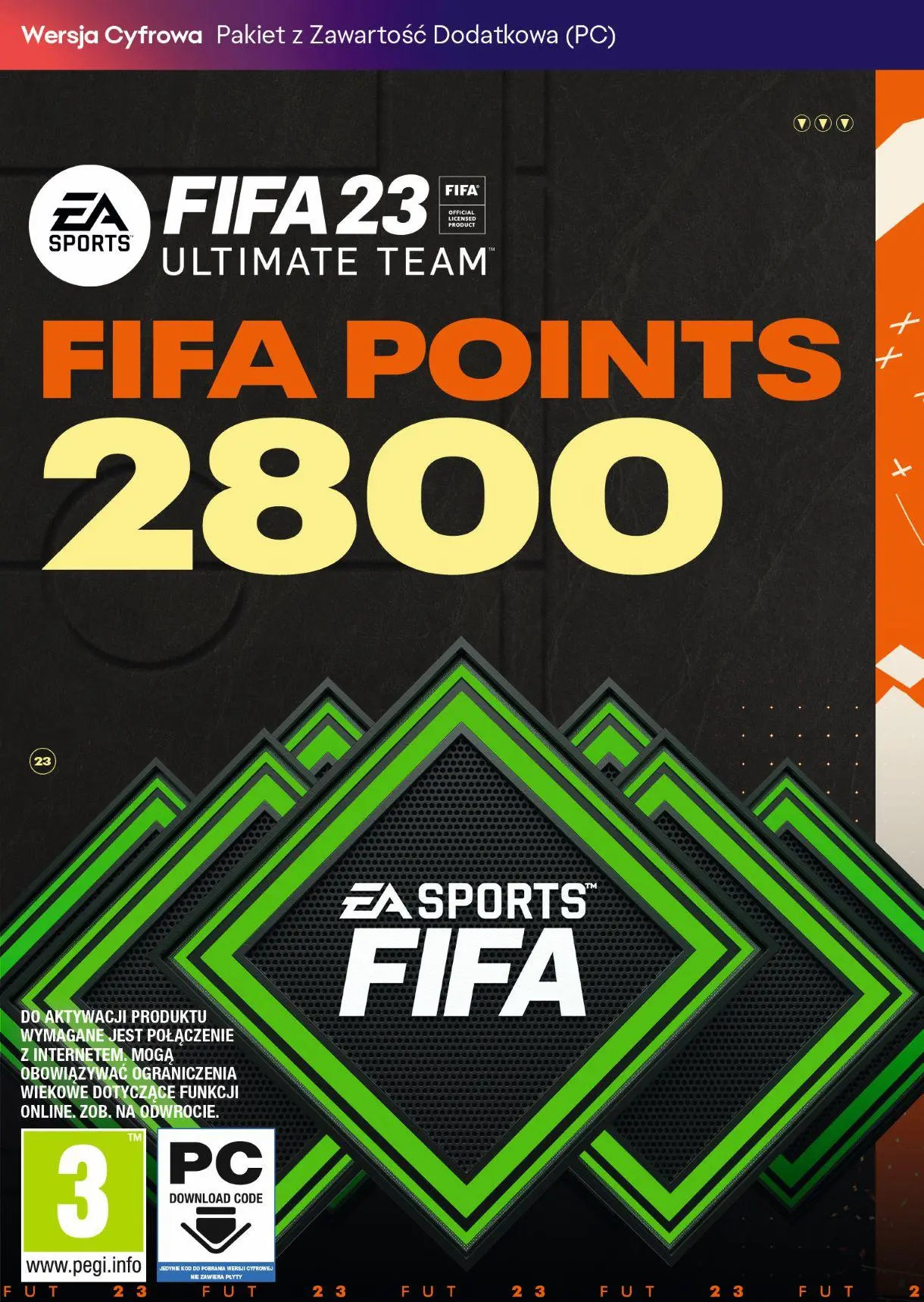 FIFA 23 2800 punktów Dodatek do gry na PC
