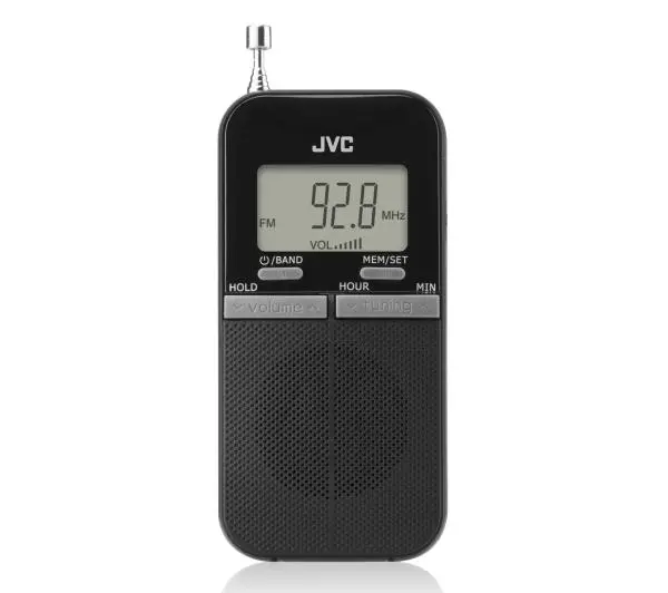 JVC RA-E411B Radio FM Czarny