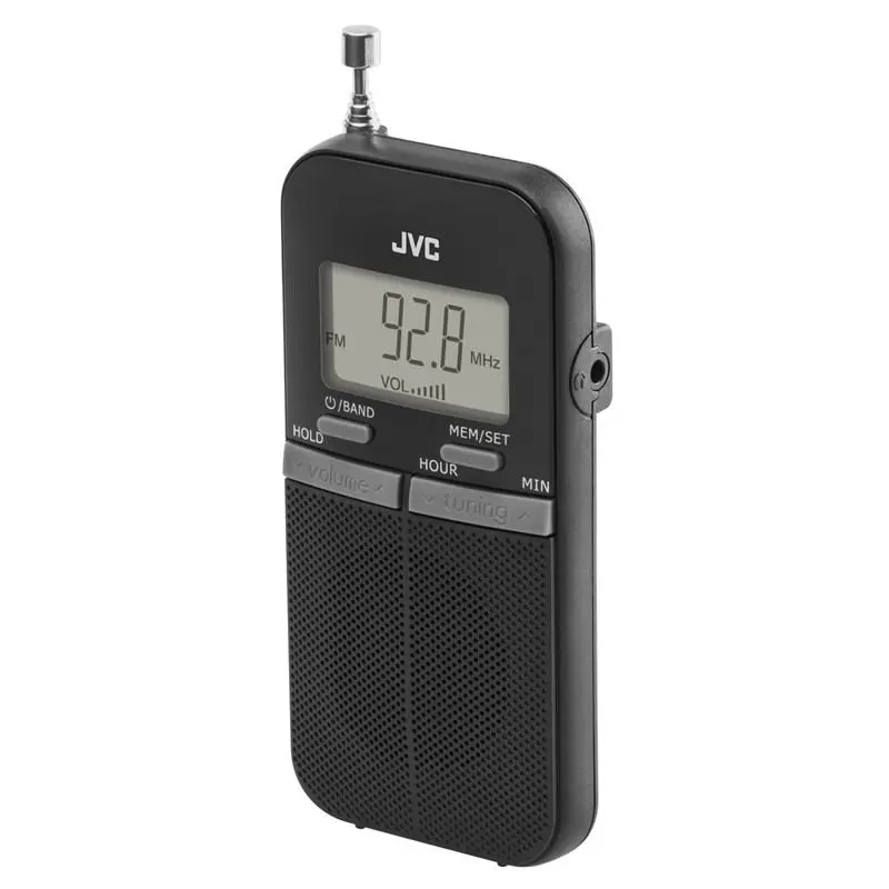 Radioodbiornik JVC RA-E411B Radio FM Czarny