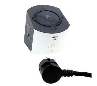 Legrand 049412 2 gniazda 2m Biało-grafitowy