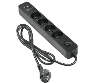 Reinston ALZ018 4 gniazda 1,5m Czarny