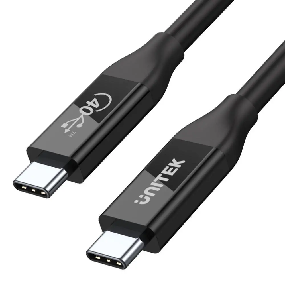 Kabel Unitek C14100BK / USB-C do USB-C PD 100W 0,8m Czarny
