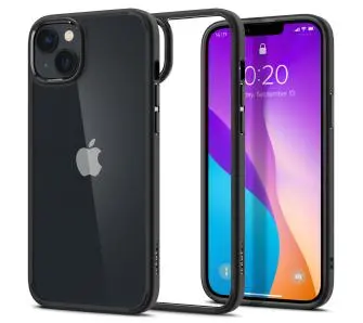 Etui Spigen Ultra Hybrid do iPhone 14 przezroczysto-czarne