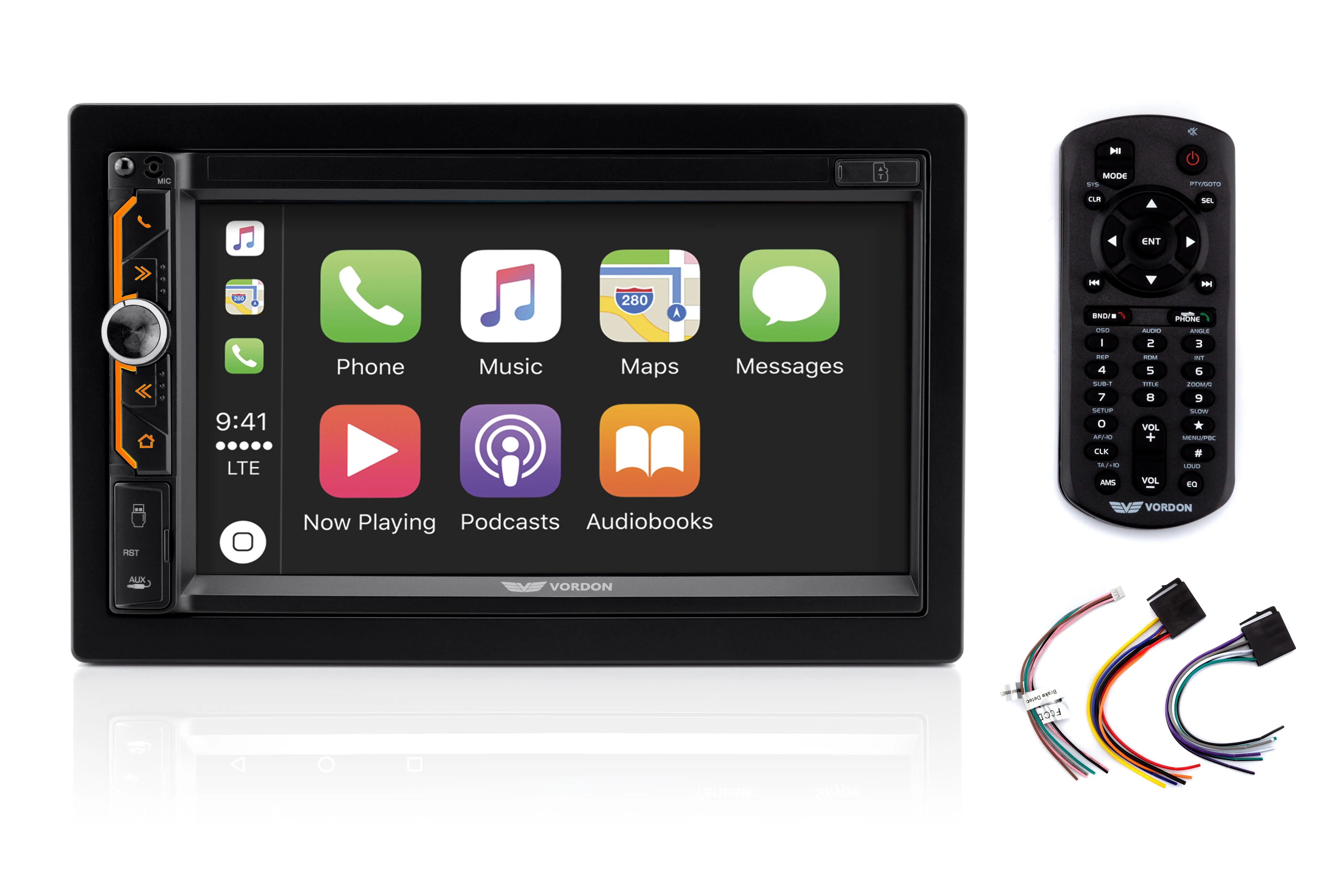 Radioodtwarzacz samochodowy Vordon HT-930 York z USB/SD 7" 4x60W Bluetooth