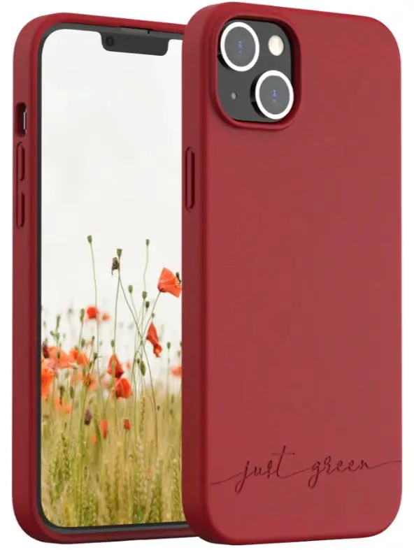 Etui Just Green 100% ECO do iPhone 14 Pro Max Czerwony