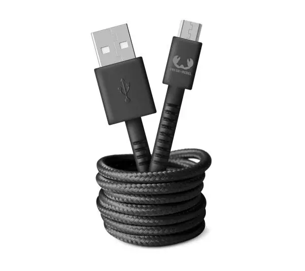 Fresh 'n Rebel USB do microUSB 2m Szary