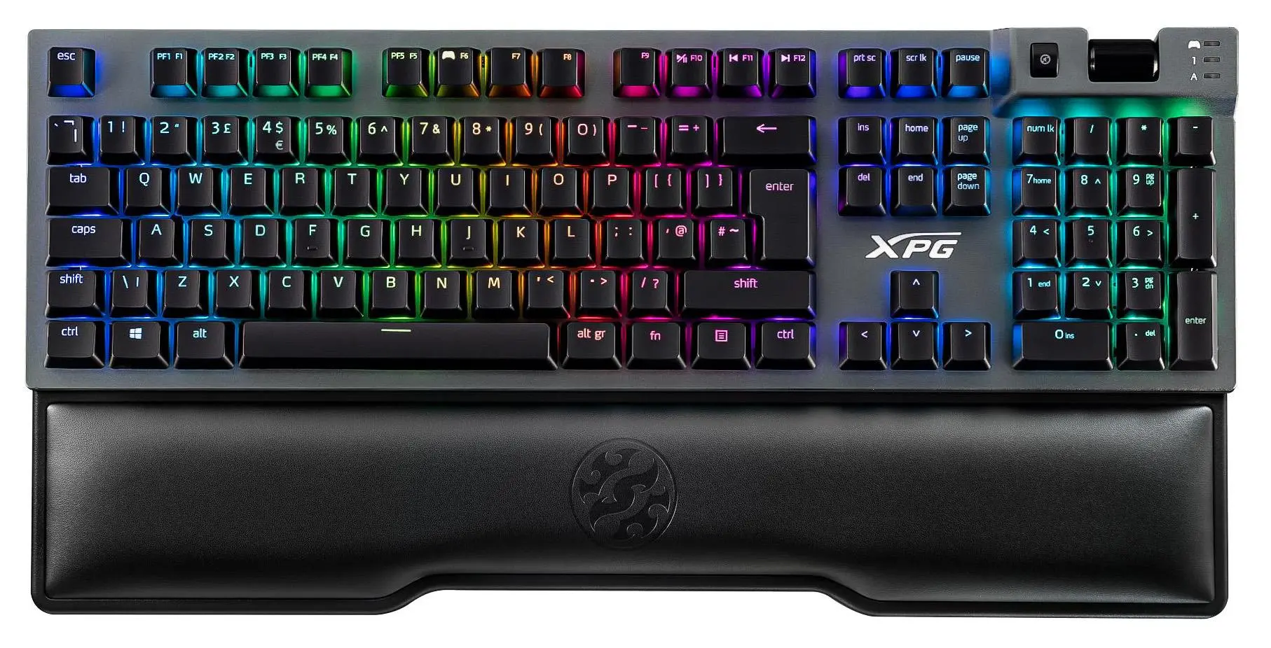 Klawiatura mechaniczna XPG Summoner 5A RGB Cherry MX Red Grafitowo-czarny
