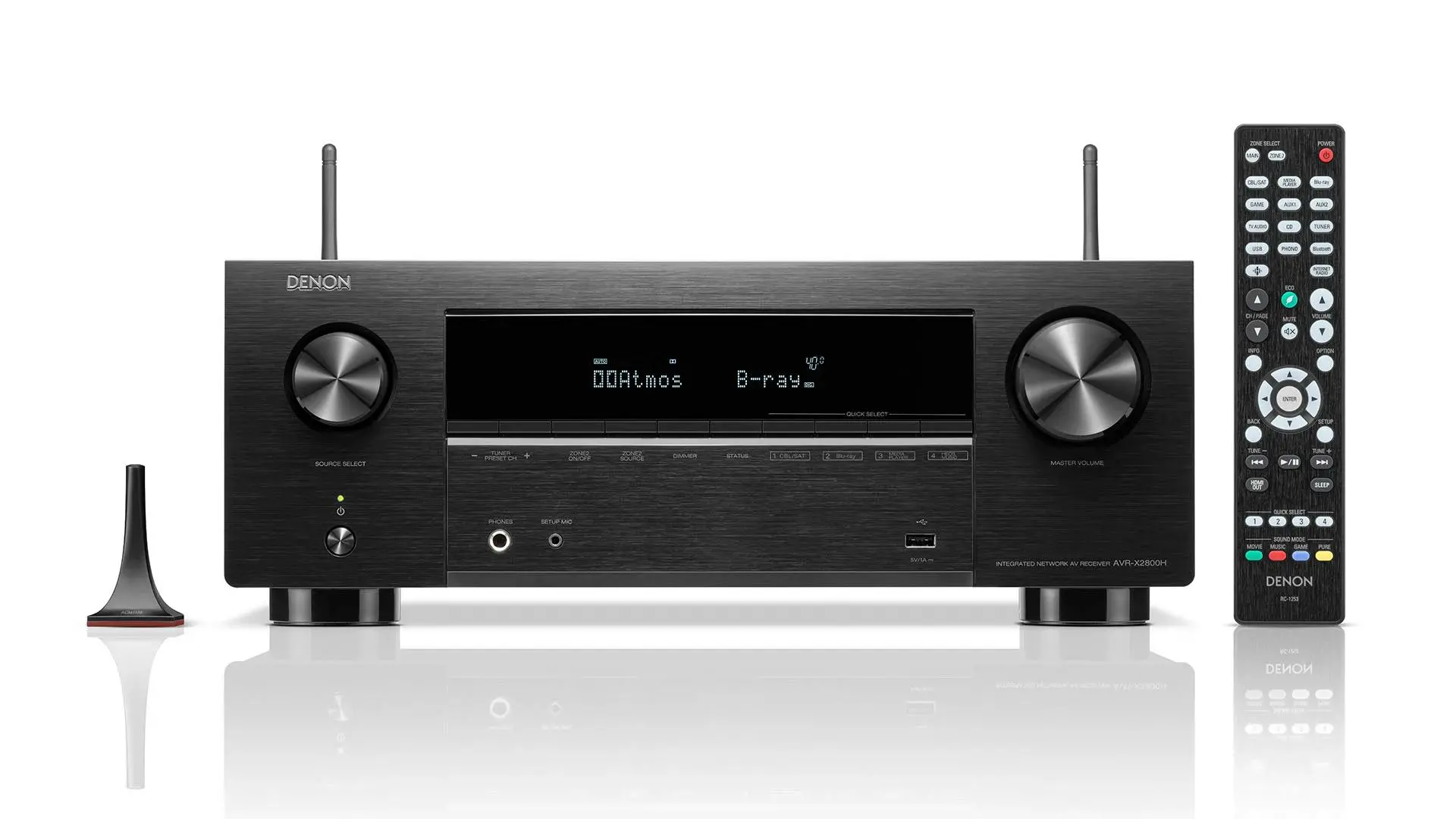 Amplituner Denon AVR-X2800H 7.2-kanałowy Dolby Atmos DTS X Wi-Fi Bluetooth AirPlay Czarny