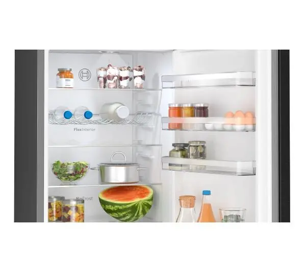 Bosch Serie 4 KGN39VXBT Pełny No Frost 203cm Szuflada z kontrolą wilgotności Czarna stal szczotkowana - DRUGI -30%, ALBO 5-TY ZA 1ZŁ - Kup na Raty - RRSO 0%