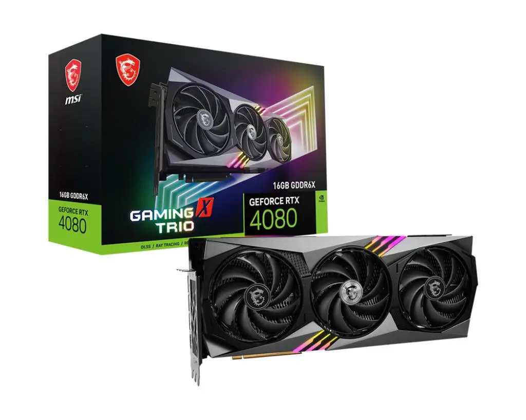 Karta graficzna MSI GeForce RTX 4080 GAMING X TRIO 16GB GDDR6X 256bit DLSS 3