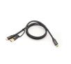 Kabel USB Orico ACC32-10-BK-BP USB-C na USB-C/USB-A  20 Gbps, 4K, PD 100W Czarny