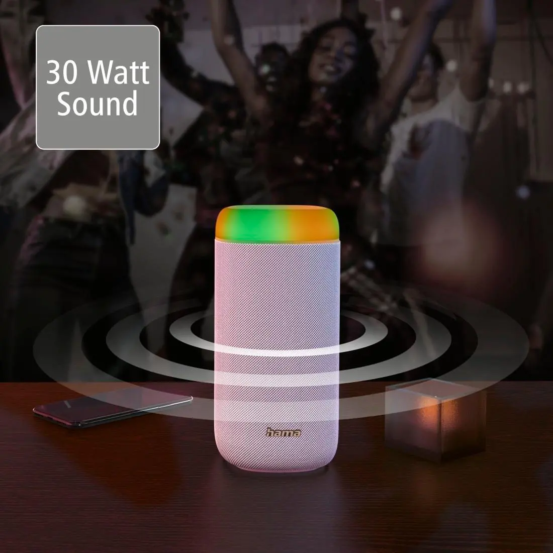 Głośnik Bluetooth Hama Shine 2.0 30W Biały