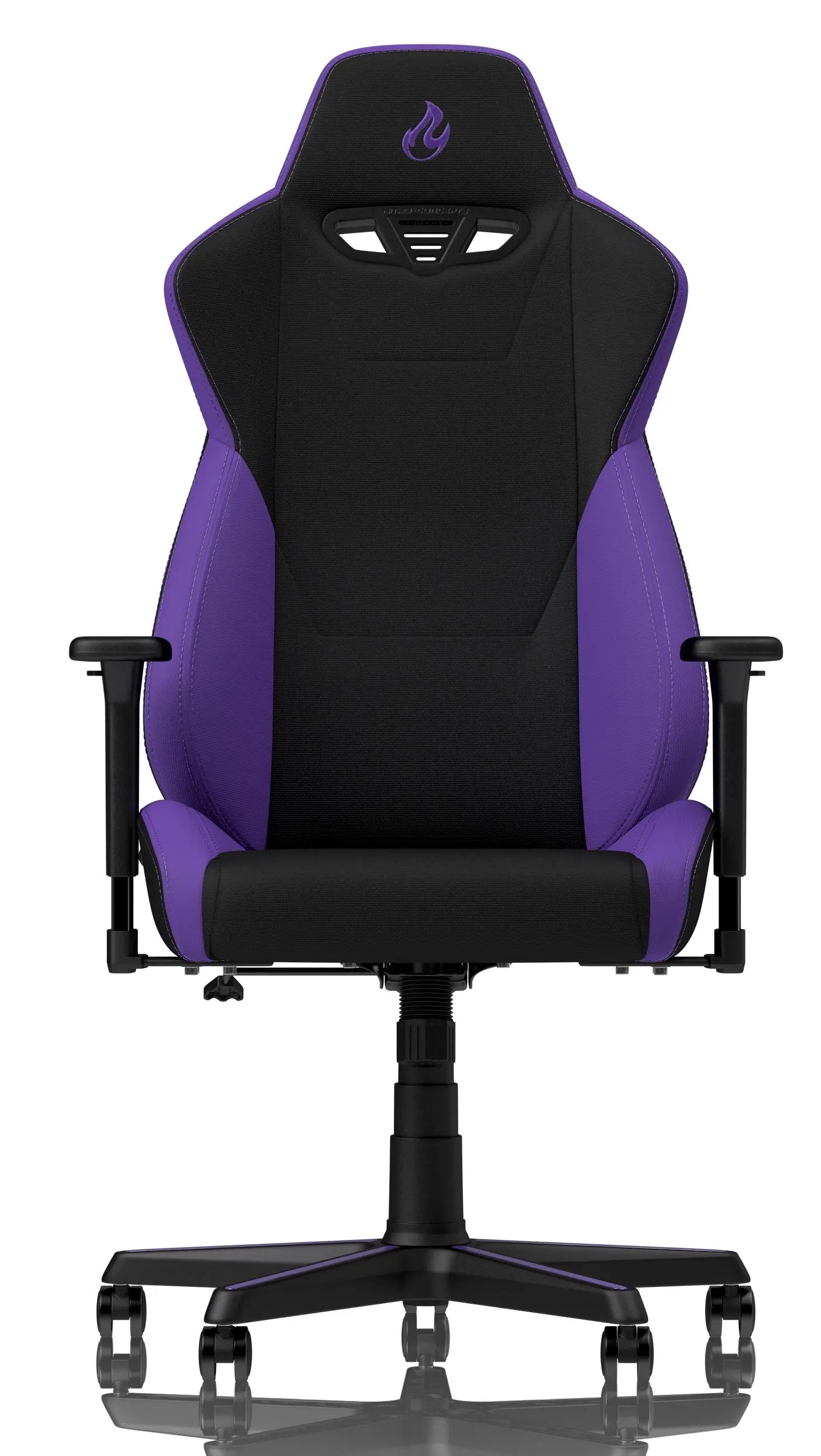 Fotel Nitro Concepts S300 Nebula Purpple Gamingowy do 135kg Tkanina Czarno-fioletowy
