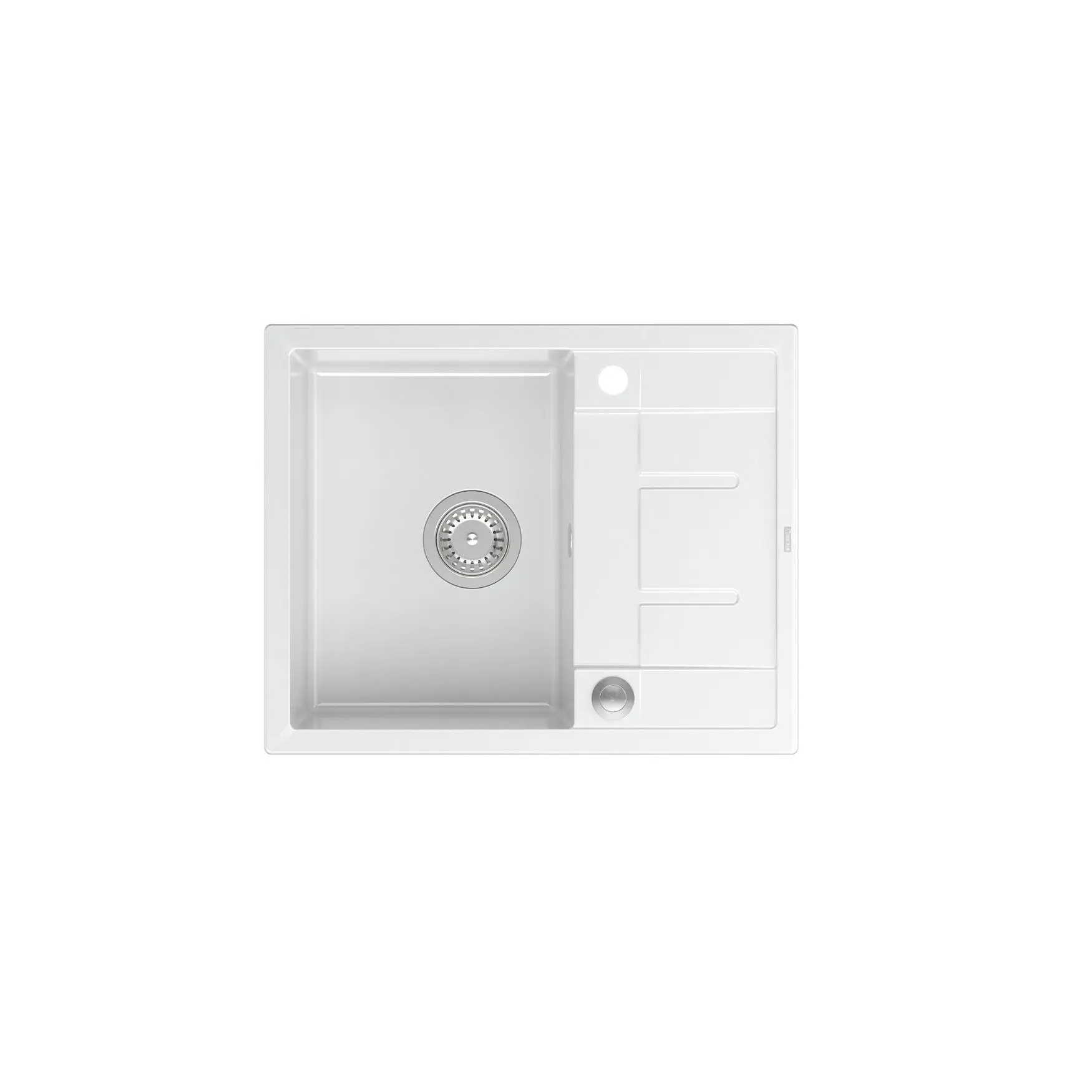 Zlewozmywak Quadron HB8210U1-BS P2O Morgan 116 Granitowy Biały/Stalowy