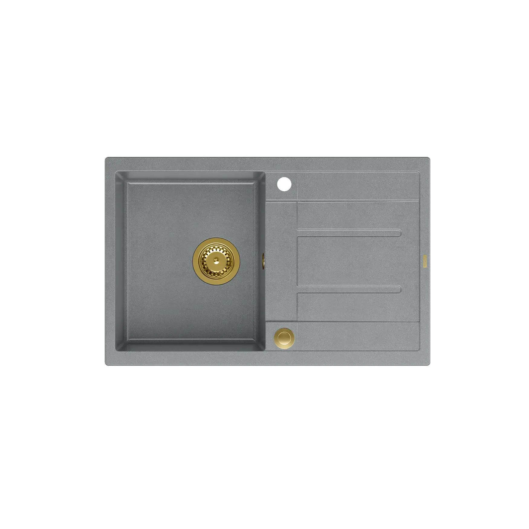 Zlewozmywak Quadron HB8203U5-G1 P2O Morgan 111 Granitowy Szary/Złoty