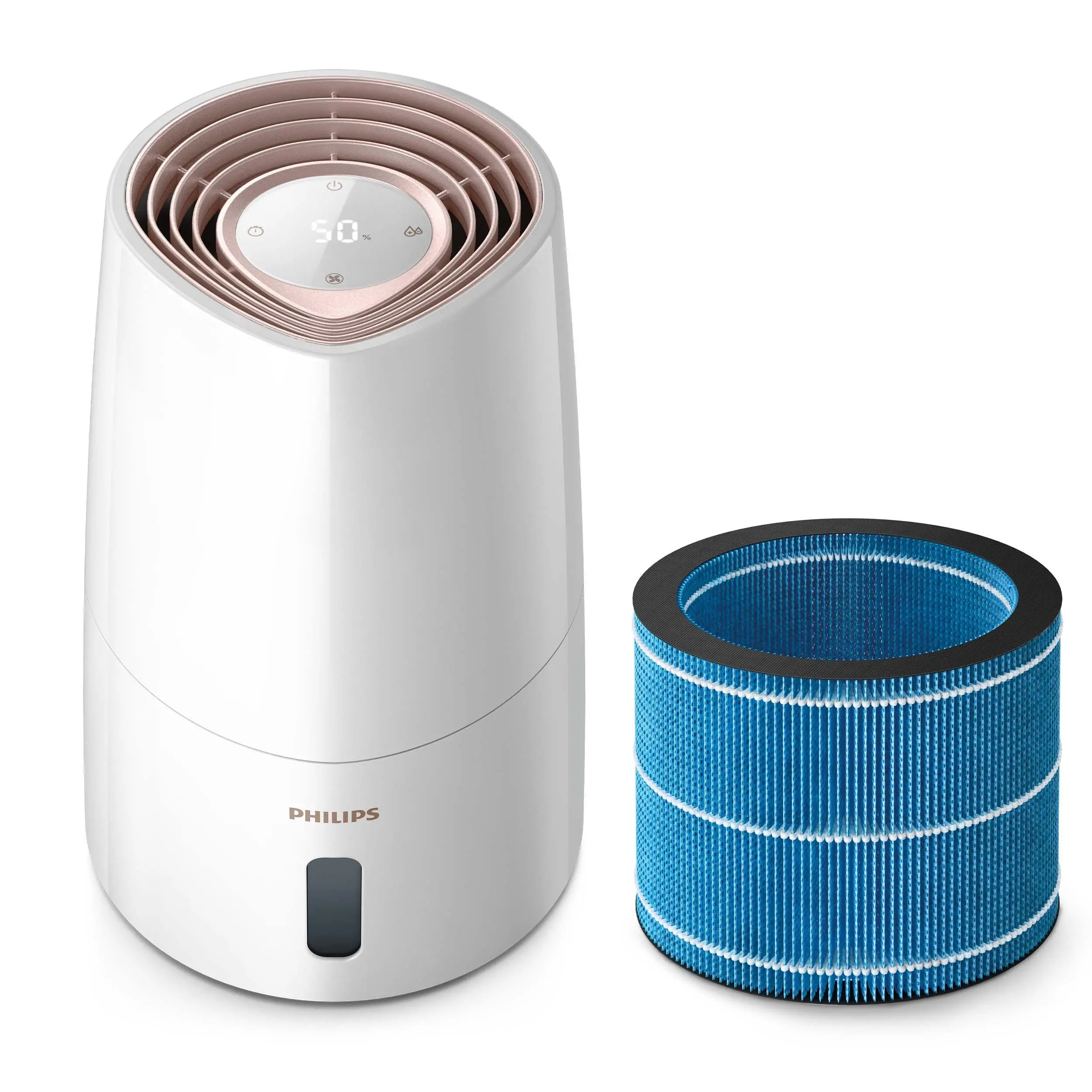 Nawilżacz ewaporacyjny Philips HU3916/10 Higrostat 3l 45m2