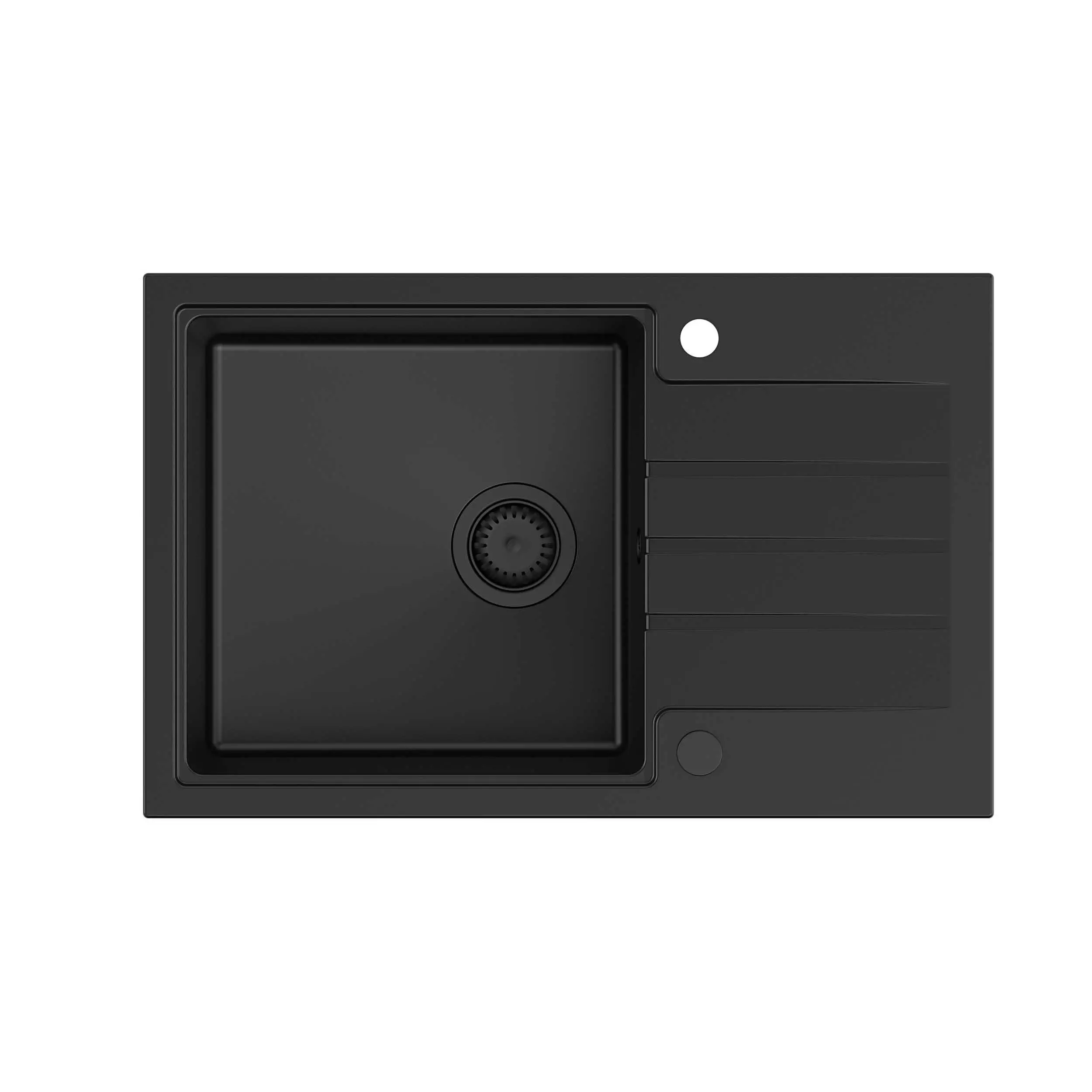 Zlewozmywak Quadron HCQP7850BLM_PC Peter 111 Granitowy Czarny mat