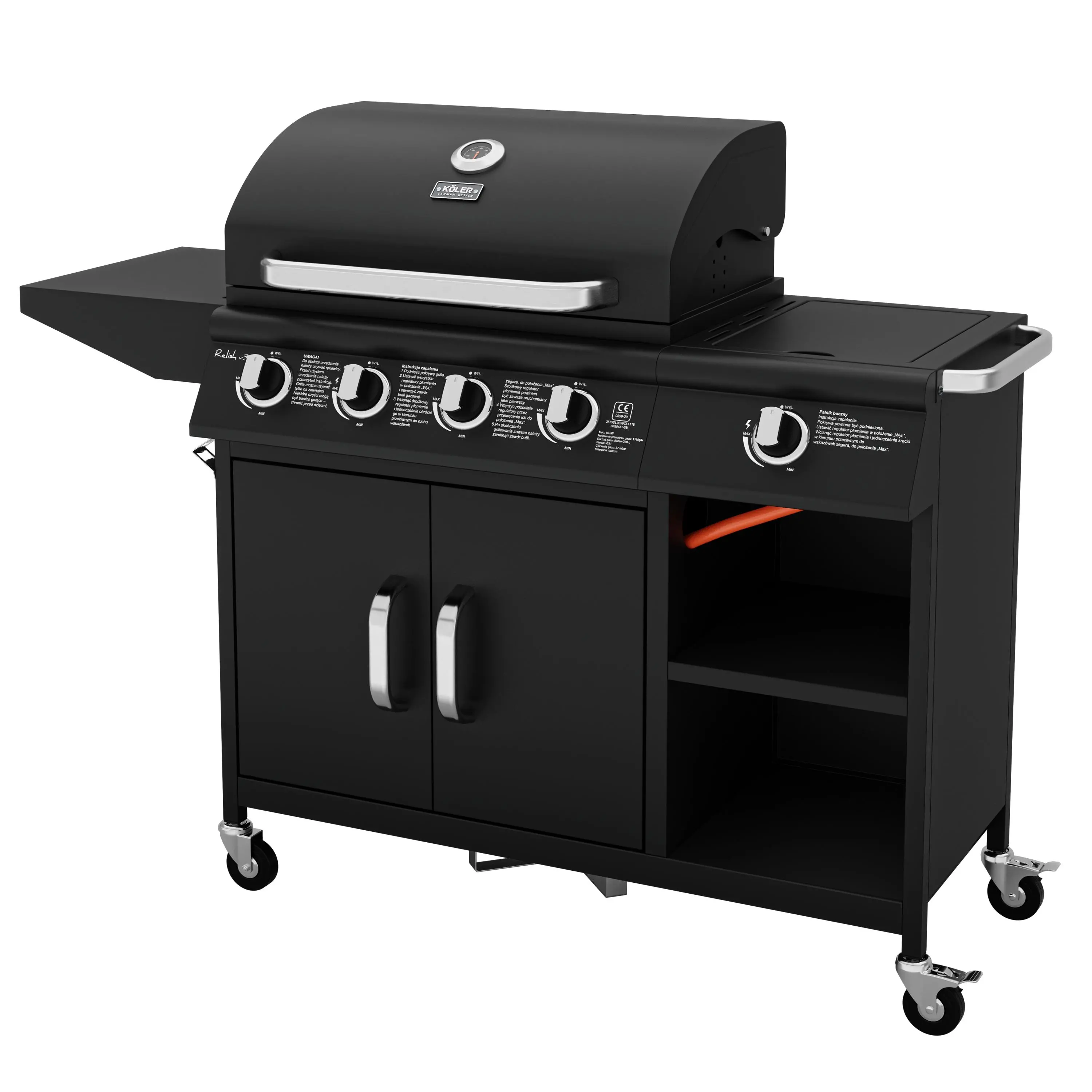 фото Гриль газовый стационарный Koler Relish v3 Black 2