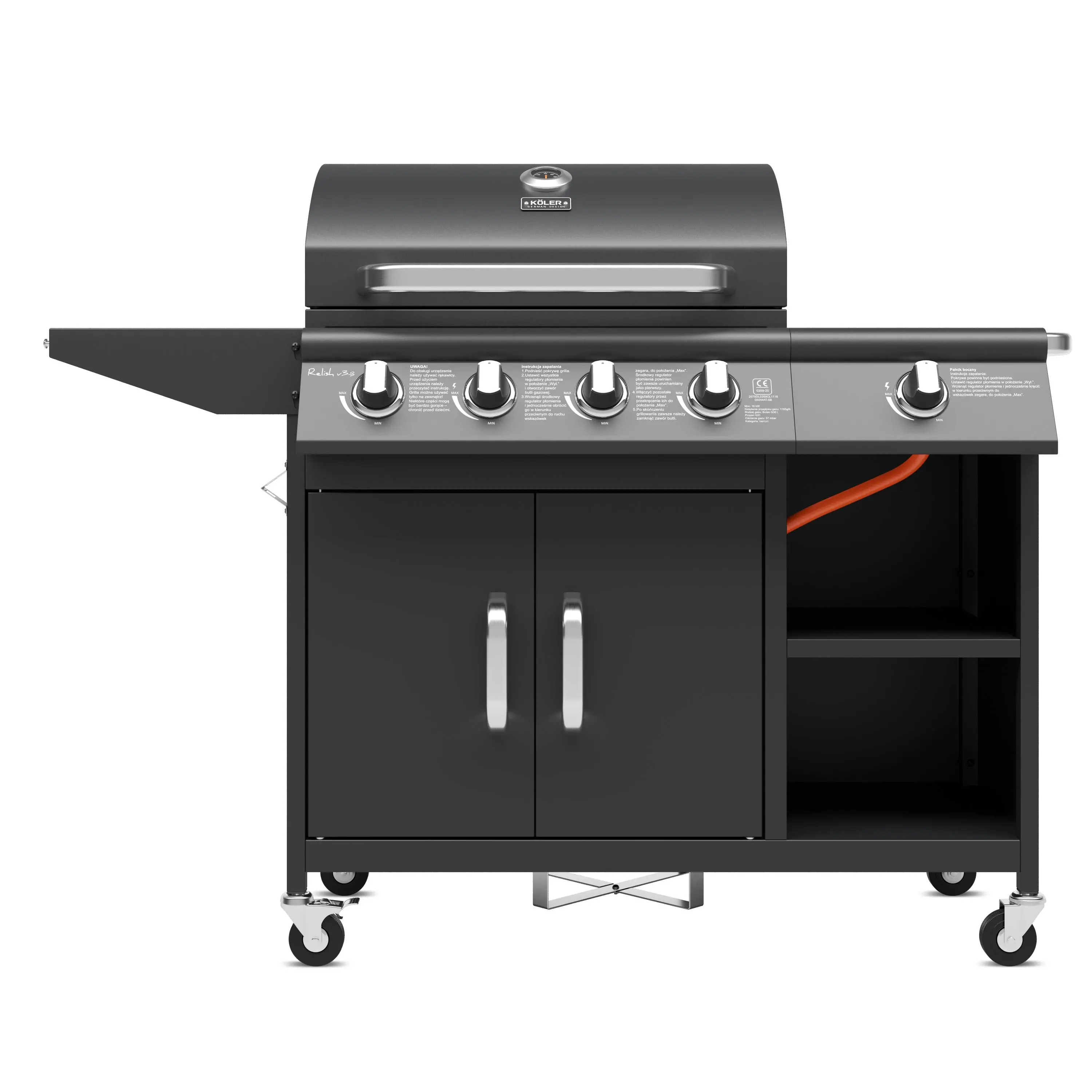 фото Гриль газовый стационарный Koler Relish v3 Black 1