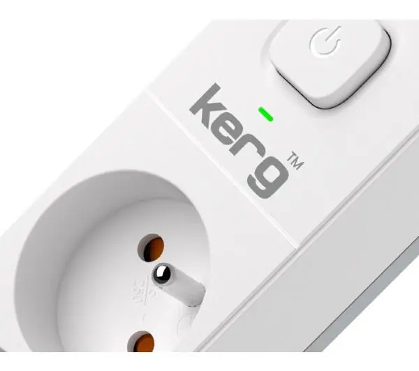 Kerg M02415 4 gniazda 5m Biały