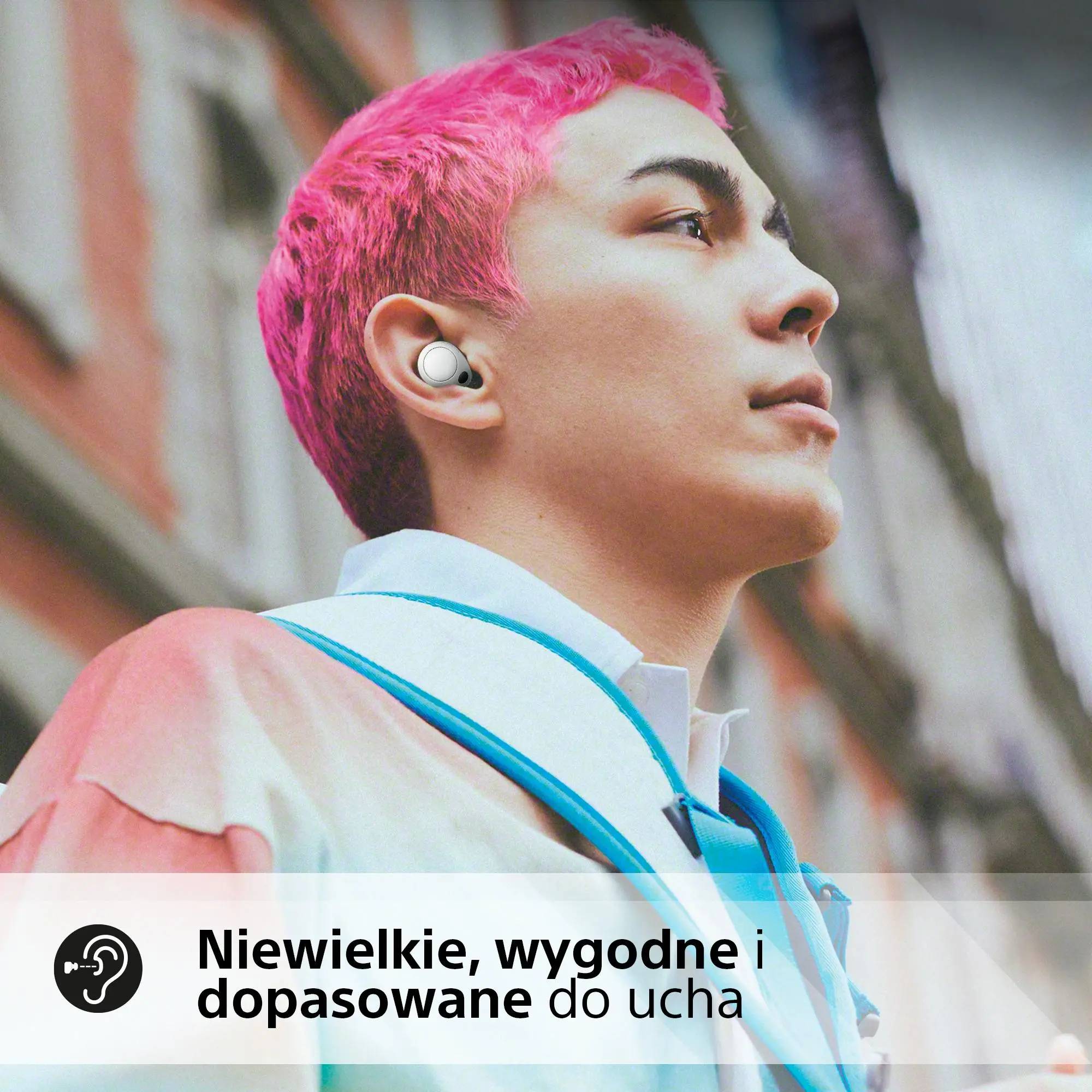 Słuchawki bezprzewodowe Sony WF-C700N ANC Dokanałowe Bluetooth 5.2 Biały