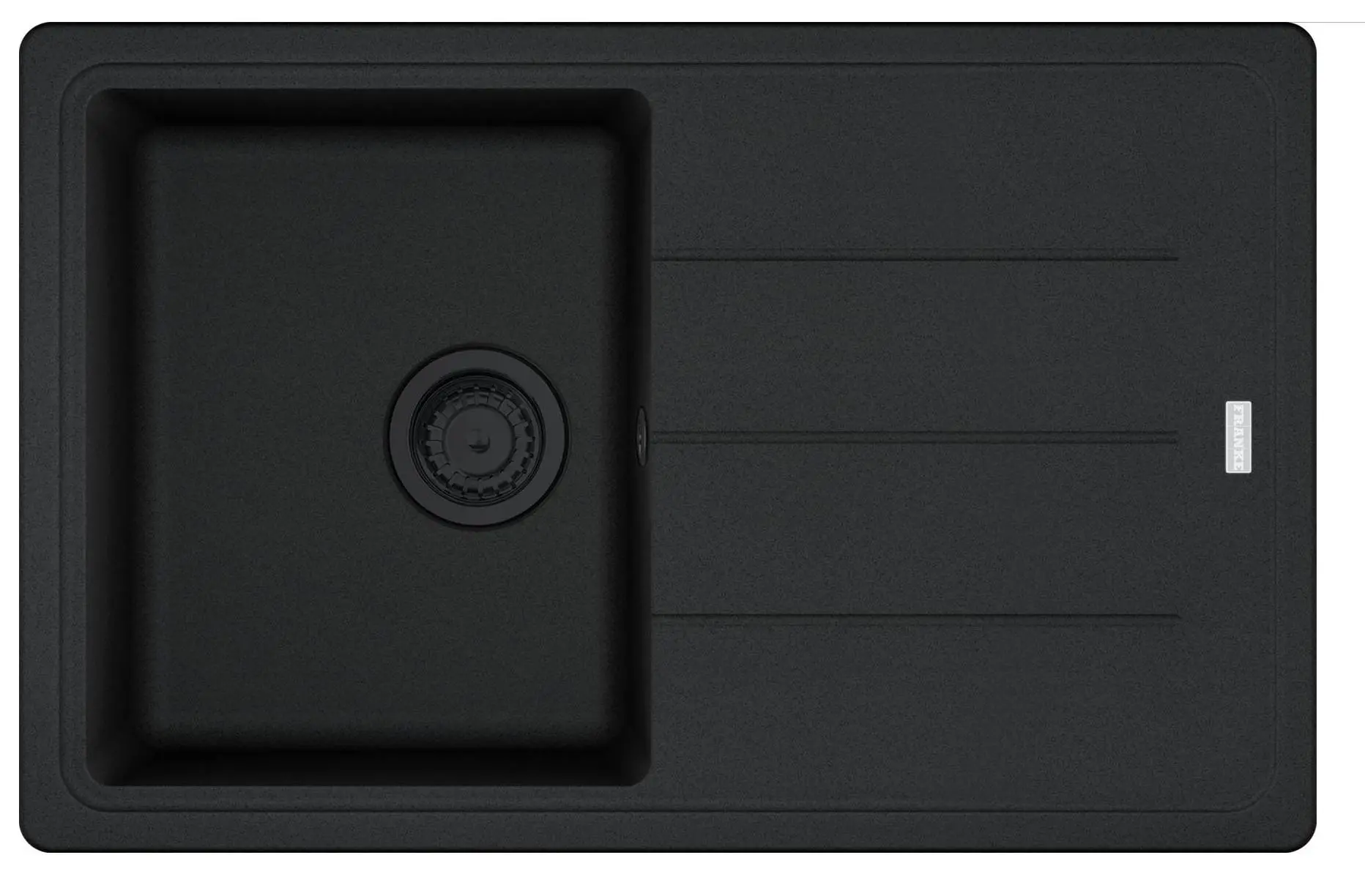 Zlewozmywak Franke Basis BFG 611-78 Granitowy Czarny mat
