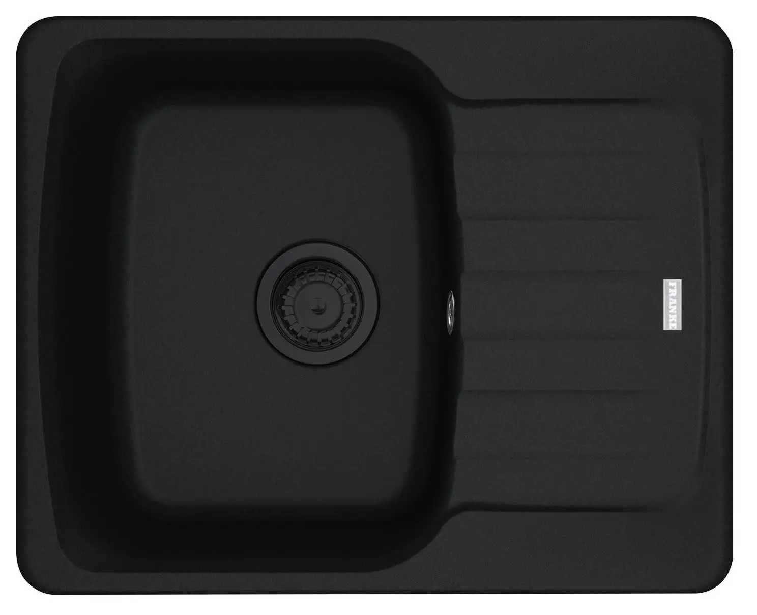 Ociekacz Franke Antea AZG 611-62 Granitowy Czarny mat