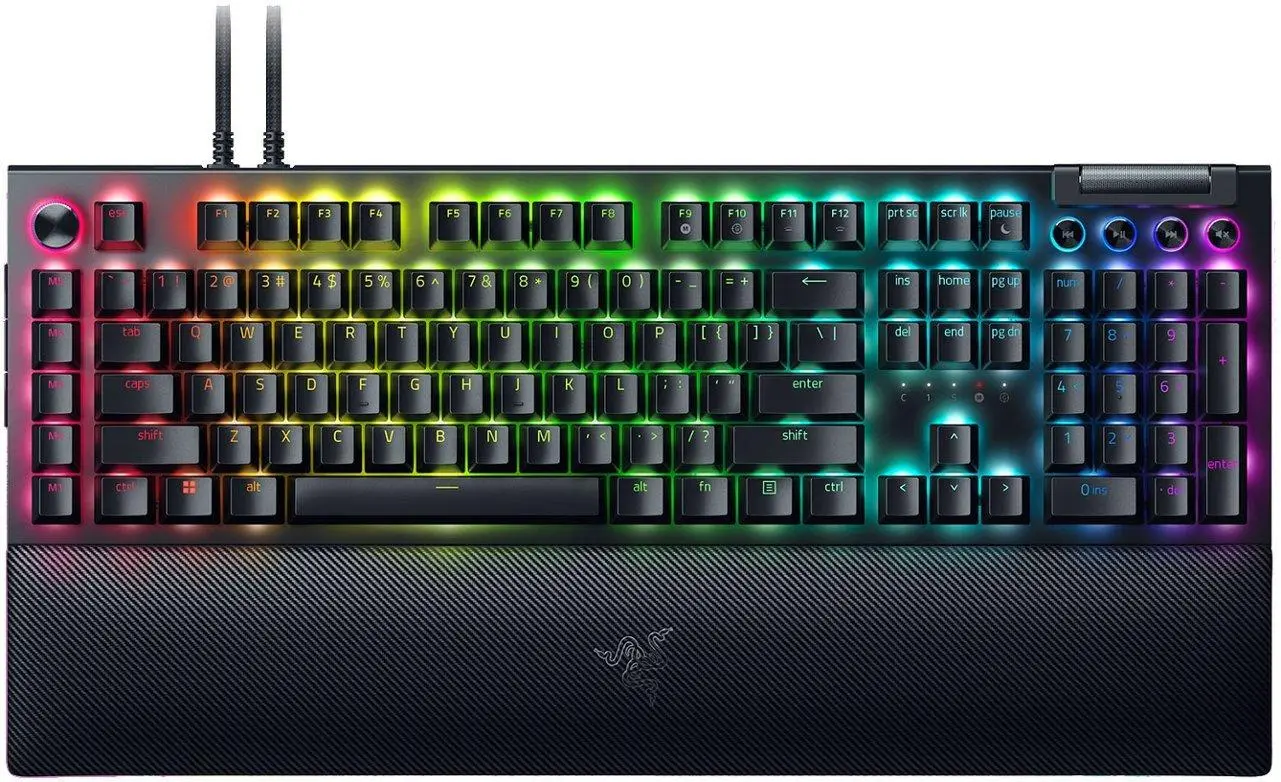 Klawiatura mechaniczna Razer BlackWidow V4 Pro US Green Switch Czarny