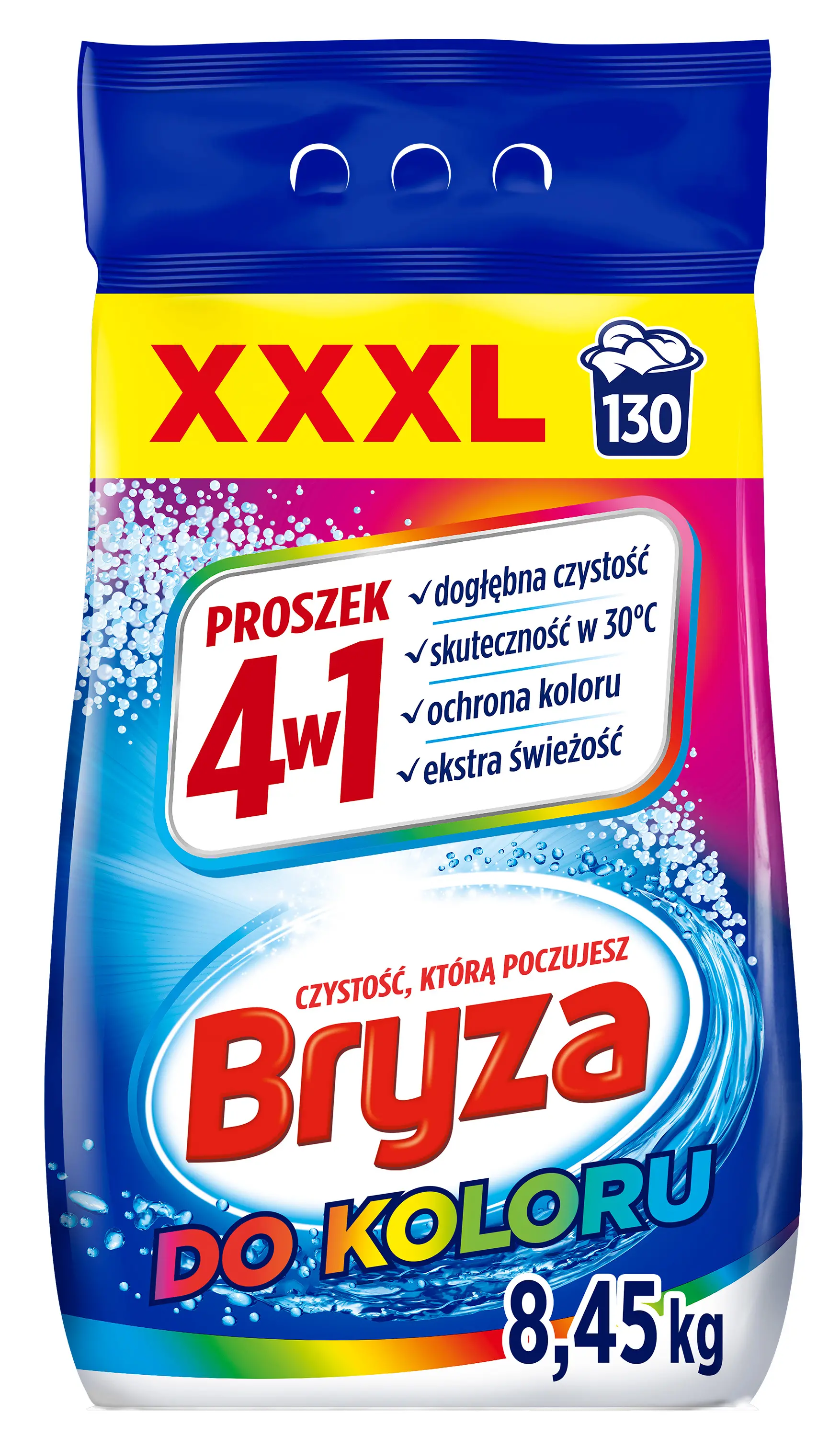 Proszek do prania Bryza 4w1 do koloru 130 prań 8,45kg