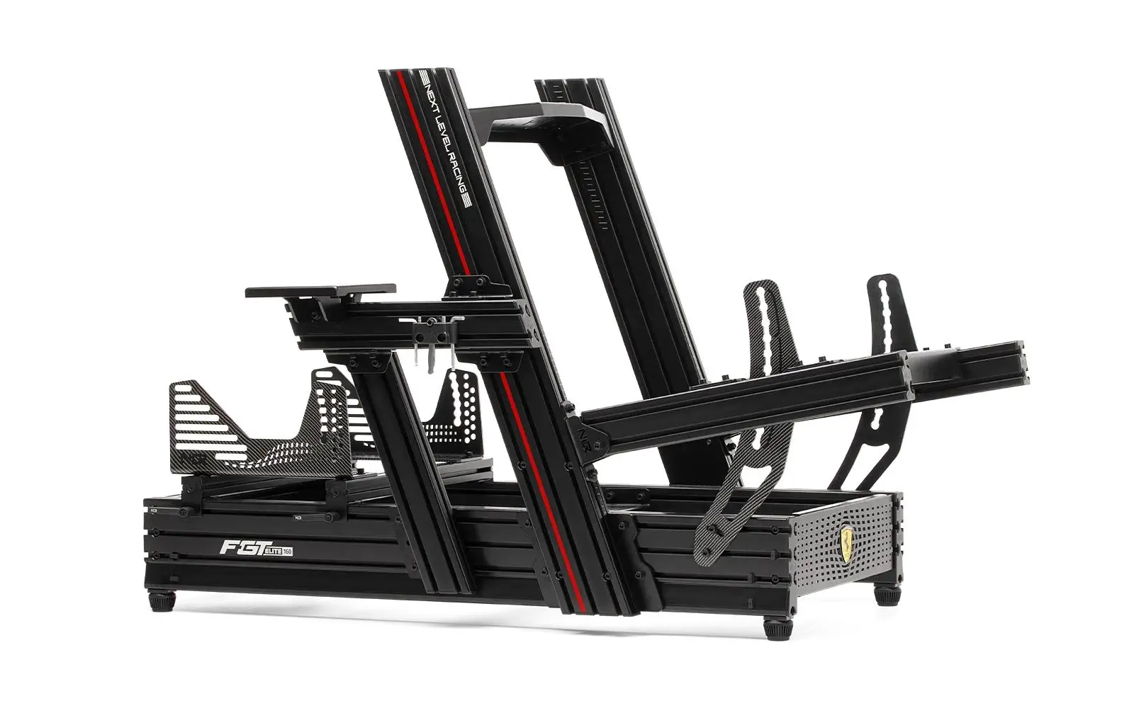 Fotel Next Level Racing NLR-E048 F-GT Elite 160 Scuderia Ferrari Edition Wyścigowy do 150kg Czarny