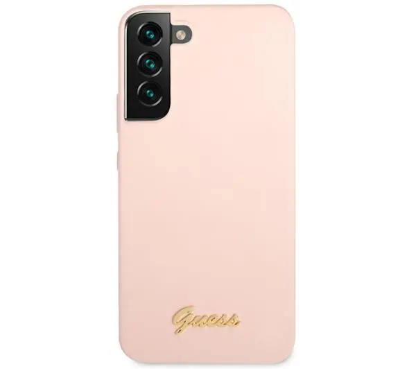 Guess Silicone Script Metal Logo GUHCS23MLSLMGPP do Samsung Galaxy S23+