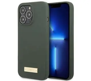 Guess Silicone Logo Plate MagSafe GUHMP13LSPLA do iPhone 13 Pro / 13