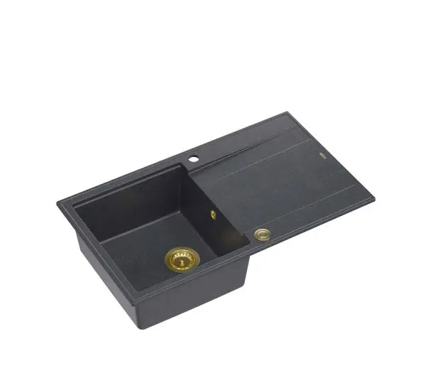 Quadron HCQE8650U8_PVDG1 P2O Evan 111 Granitowy Czarny metalik/Złoty - DRUGI -30%, ALBO 5-TY ZA 1ZŁ - Kup na Raty - RRSO 0%