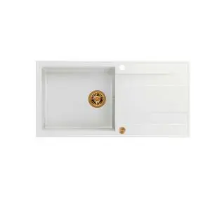 Quadron HCQE10050U1_PVDC1 P2O Evan 146 XL Granitowy Biały/Miedziany - DRUGI -30%, ALBO 5-TY ZA 1ZŁ - Kup na Raty - RRSO 0%