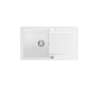 Quadron HCQE8650U1_BS P2O Evan 111 Granitowy Biały/Stalowy - DRUGI -30%, ALBO 5-TY ZA 1ZŁ - Kup na Raty - RRSO 0%