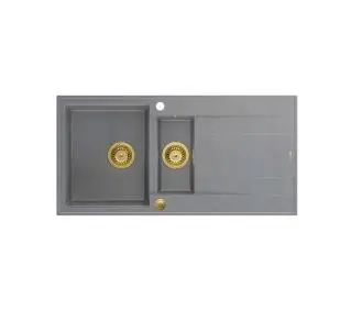 Quadron HQE5510050U5_PVDG1 P2O Evan 156 Granitowy Szary/Złoty - DRUGI -30%, ALBO 5-TY ZA 1ZŁ - Kup na Raty - RRSO 0%