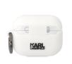 Etui na słuchawki Karl Lagerfeld Silicone Karl Head 3D KLAPRUNIKH do AirPods Pro Biały