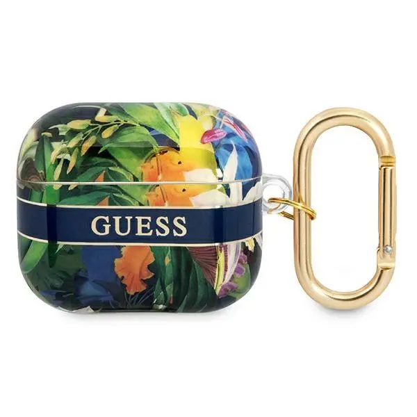 Etui na słuchawki Guess Flower Strap Collection do AirPods 3 Wielokolorowy