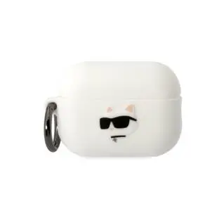Karl Lagerfeld Silicone Choupette Head 3D do AirPods Pro 2 Biały
