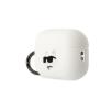 Etui na słuchawki Karl Lagerfeld Silicone Choupette Head 3D do AirPods Pro 2 Biały