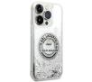 Etui Karl Lagerfeld Liquid Glitter RSG KLHCP14XLCRSGRS do iPhone 14 Pro Max Srebrny