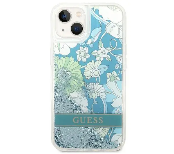 Guess Flower Liquid Glitter GUHCP14LLFLSN do iPhone 14 Pro