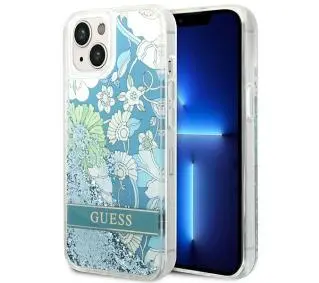 Guess Flower Liquid Glitter GUHCP14LLFLSN do iPhone 14 Pro