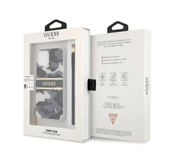 Guess Camo Strap Collection GUHCP13SKCABBK do iPhone 13 mini